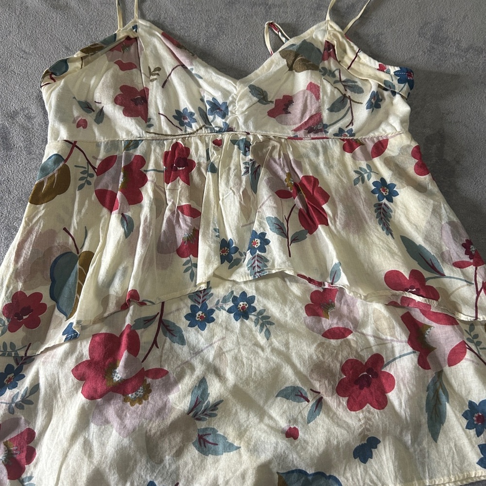 American Eagle Women's Floral Camisole Tank Top Sz medium